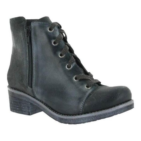 NAOT Women’s Groovy Oily Vintage Ash Leather Ankle‎ Boots Sz 8 - Picture 1 of 7
